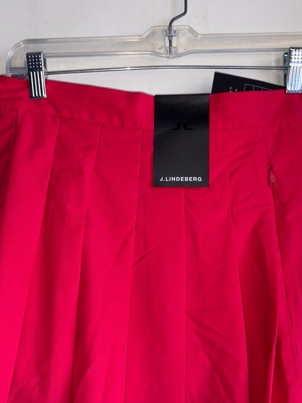 NWT J.Lindeberg Adina Skirt Size Small Pleated Red - Picture 7 of 14